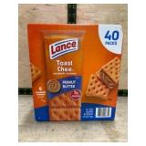 Lance ToastChee Peanut Butter Crackers, 40 Packs