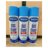Sprayway Glass Cleaner, Set of 3 Cans