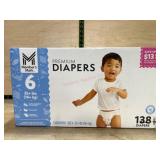 Size 6 Premium Diapers, 138 Count