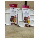 Two Nordic Ware Divided Dinner Trays