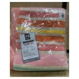 Striped Beach Towel in Pink and Multi-Color