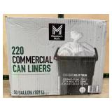 220-Pack Commercial Trash Can Liners