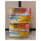 Dryer Sheets, Fresh Scent, 2-Pack