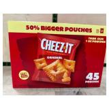 Cheez-It Original Baked Snack Crackers, 45 Pouches