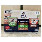 Quaker Instant Oatmeal Cups, Assorted Flavors, 12-