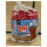 Red Plastic Heavy-Duty Party Cups, Pack of 240