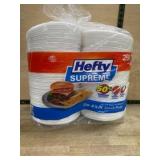 Hefty Supreme 8.5-Inch Disposable Plates, 250 Ct