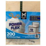 Power Flex 13-Gallon Tall Kitchen Bags, 200 Count