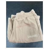 Tan Spalding Jogger Pants, Medium