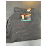 Men's Black Denim Jeans, Straight Leg, 40x30