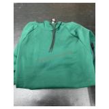 Green Hooded Sweatshirt with Drawstrings