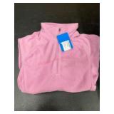 Pink Quarter-Zip Fleece Pullover