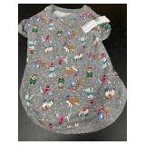 Medium Gray Dog Pajamas with Pattern