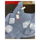 Blue Licensed Multi-Patch Women's Hoodie