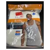 Hanes Men's Tagless Tank Tops, Pack of 6