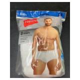 Package of Hanes 8 Tagless Briefs