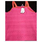 Women's Pink Crochet Dress, Size X-Large