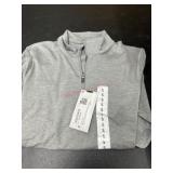 Men's Small Gray Quarter-Zip Pullover