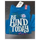 Blue Shirt With 'Be Kind Today' Design