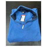 Blue Quarter-Zip Pullover