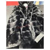 Vince Camuto Black Faux Fur Coat