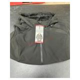 Black Hooded Zip-Up Jacket