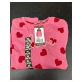 Pink Long-Sleeve Shirt with Heart Design