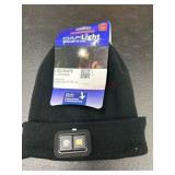 Black Cap with Integrated LED Light