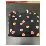 Black XL Sweatshirt With Heart Print