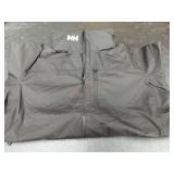 Black Large Jacket with Zip Closure