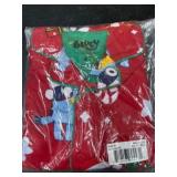 Red Pajama Set Featuring Cartoon Graphics