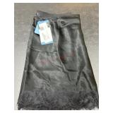 Women's Large Black Skirt with Lace Hem