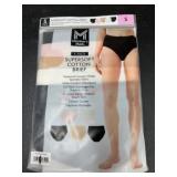 Pack of Women's Supersoft Cotton Briefs, Size S