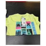 Hurley Youth Tee in Yellow with Graphic Print