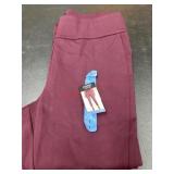 Women's Burgundy Activewear Pants - Size L