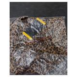 Express Satin Skirt in Leopard Print
