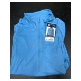 Blue Quarter-Zip Pullover Shirt