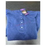 Lands' End Quilted Pullover, XX-Large, Blue