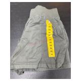 Men's Green Elastic Waist Shorts