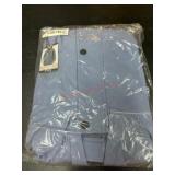 Blue Button-Front Work Jacket
