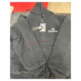 Black Hooded Jacket with Vikings Logo