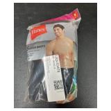 Hanes Pack of 5 Black Boxer Briefs