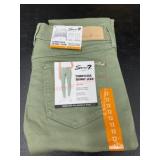 Green Skinny Jeans, Size 12