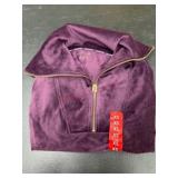 Purple Quarter-Zip Pullover, Size XS
