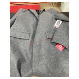 Gray X-Large Men's Wool Coat