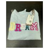 Light Blue Shirt With 'Dream' Design