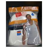 Hanes 6-Pack Men's Ribbed Tanks, Medium