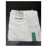 White Denim Pants, Women's Size 18W