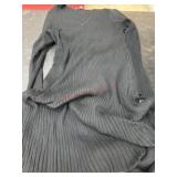 Gray Ribbed Sweater Dress, Size 2X