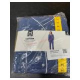 2-Pc Notch Collar Pajama Set, Medium